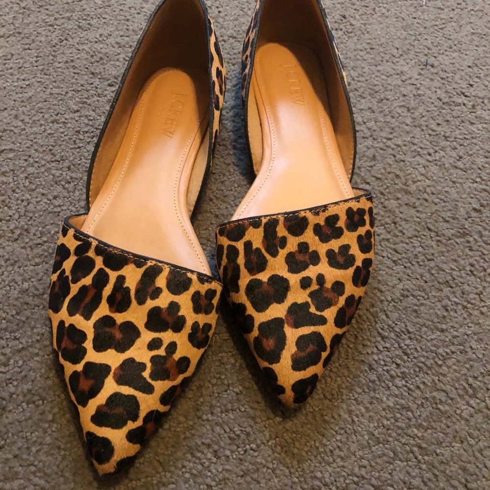 JCrew Leopard Flats